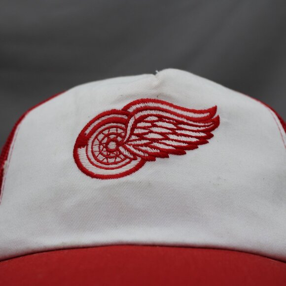Detroit Red Wings Hat (VTG) - Classic Trucker by Ted Fletcher - Adult Snapback - Picture 2 of 8